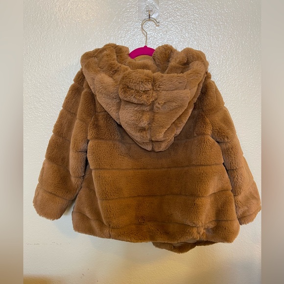 Apparis Goldie Faux Fur Coat - Kids 12Y - Like New - Picture 3 of 4